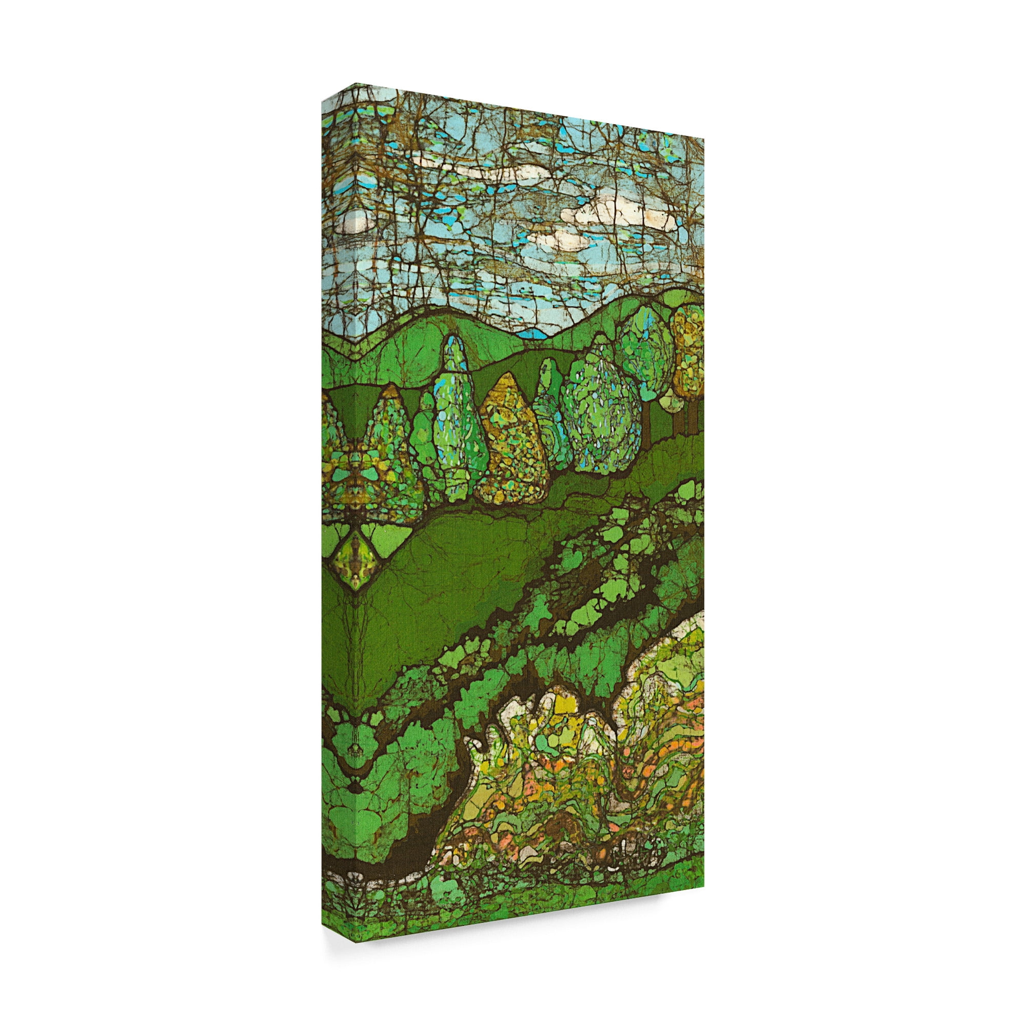 Trademark Fine Art 'Green Landscape II' Canvas Art by Andrea Davis