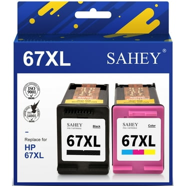 67xl Ink Cartridge for HP 67 Black Ink Cartridge  HP 67 Ink Cartridge for Hp Envy 6000 6055 6055e 6400e 6455e 6458e Deskjet 2823e 2742e 2752e 2755e Envy Pro 6455 6458 HP  Color Black Combo Pack