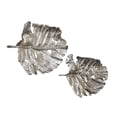 thumbnail image 2 of Set of 2 Shiny Silver Leaves Wall Art, 2 of 5