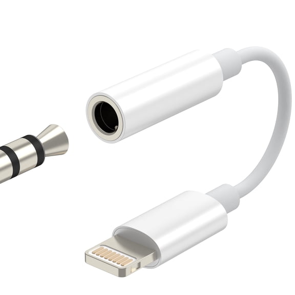 Lightning to 3.5mm Headphone Jack Adapter for iPhone 14 13 Pro Aux Cable for Apple Audio Cord Connector Earbuds for iPad Converter Car Wired Dongle Auxiliary Earphone Splitter DAC Mobile Port Adaptor