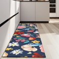 thumbnail image 4 of Pioneer Flower Floral Print Pattern Kitchen Rug Mat,Kitchen Runner Rugs Non Skid Washable,Decorative Kitchen Floor Mats for Kitchen,Sink,Laundry,17"X47", 4 of 5