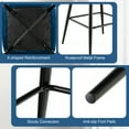thumbnail image 4 of Gymax 4 PCS Velvet Bar Stools Bar Height Dining Chairs w/ Metal Legs Kitchen Blue, 4 of 5