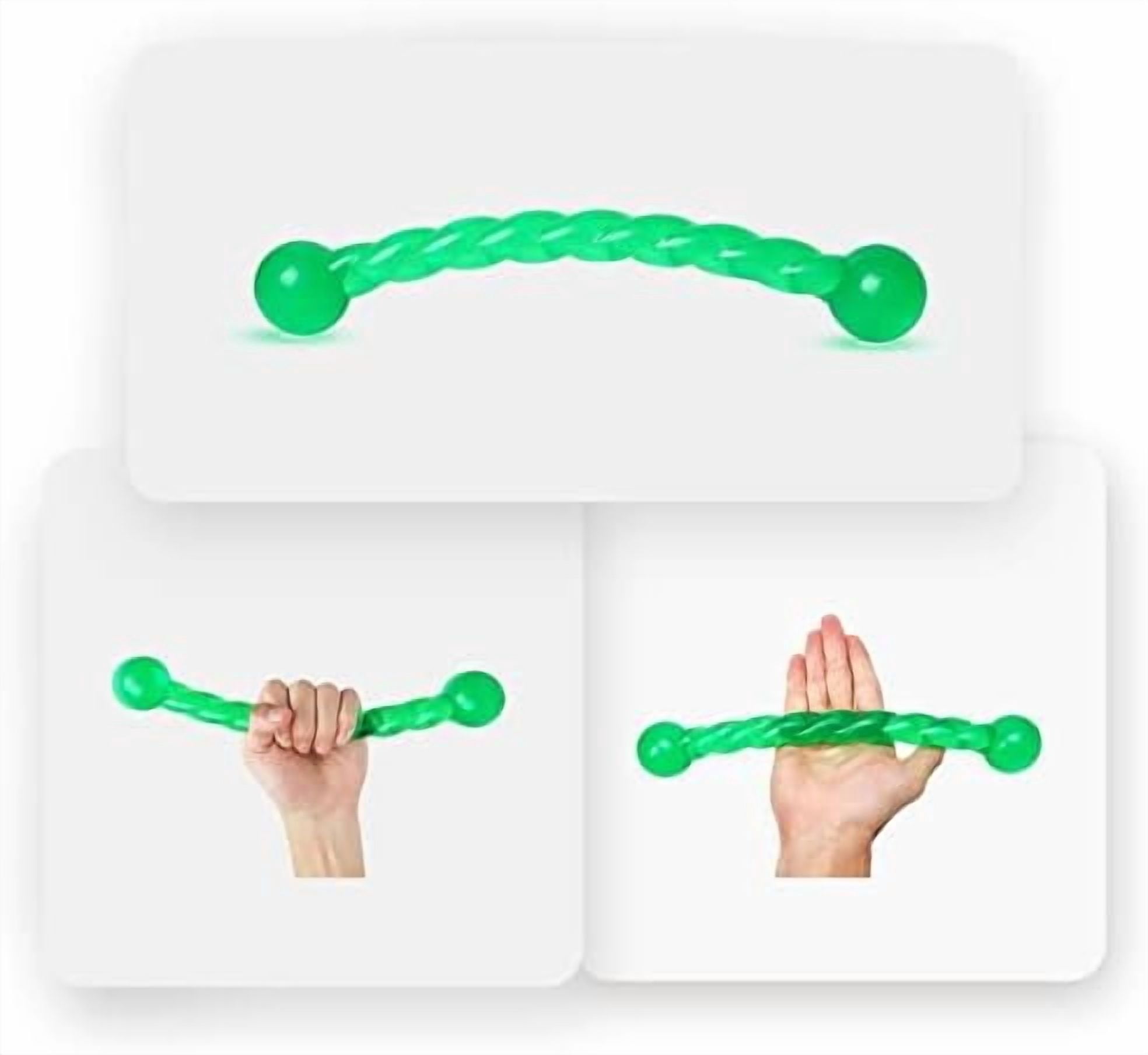 Dog Chew Toys 11'' Long for Small/Medium Dogs Aggressive Chewers, Rubber Puppy Dog Rope Toys Knot Dental Teething Toys Almost Indestructible Washable