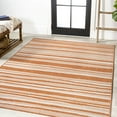 thumbnail image 2 of JONATHAN Y SANTA MONICA 5 x 8 Area Rug, Castara Wavy Stripe - Orange/Cream, SMB205B-5, 2 of 5