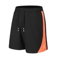 thumbnail image 2 of Men's Athletic Shorts Performance Basketball Workout Short Pants Summer Quick Dry Running Fitness Training Activewear Color Block Sport Shorts with Pockets for Soccer, 2 of 9