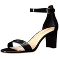thumbnail image 1 of Sandalia con tacón Nine West Pruce para mujer, color negro charol 9.5, 1 of 1
