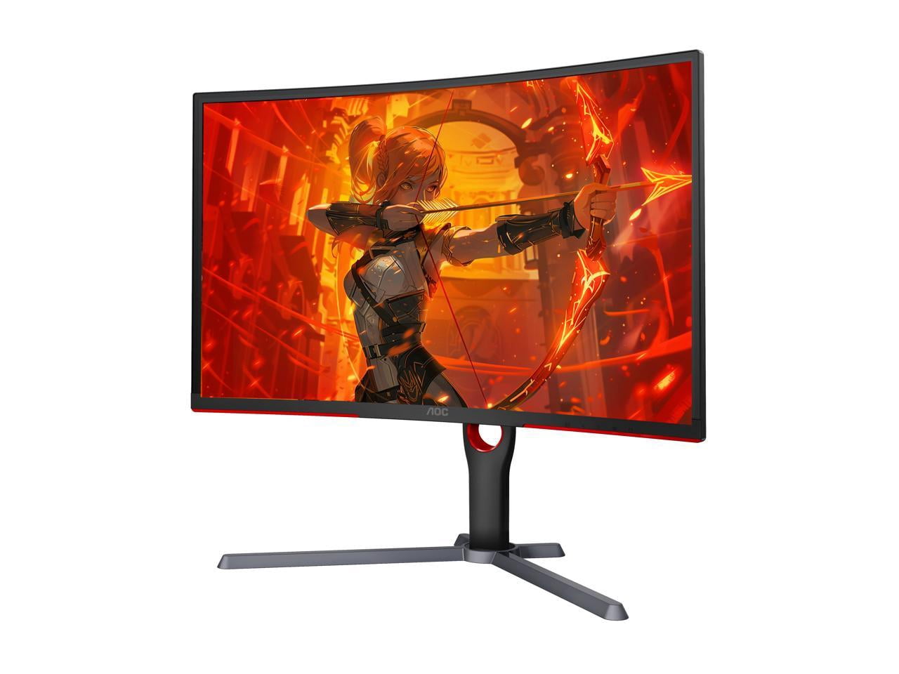 AOC CQ27G3S 27" QHD 2560 x 1440 (2K) 165 Hz (DisplayPort 1.2), 144 Hz (HDMI 2.0) HDMI, DisplayPort, Audio FreeSync Premium (AMD Adaptive Sync) Curved Gaming Monitor