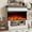 white, variant on Maxhonor 3D Panoramic Flame Electric Fireplace with 750W/1500W Dual Power, Independent Flame, Storage Shelf, All-in-One Heater & Decor for Living Room