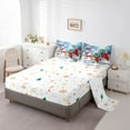 thumbnail image 6 of Castle Fairy Kids Red Sparrows 7-Piece Twin Bedding Sets,Christmas Snowman Bedding Comforter Set,Happy New Year Breathable Sheet Sets,Super Cozy Room Decor, 6 of 9