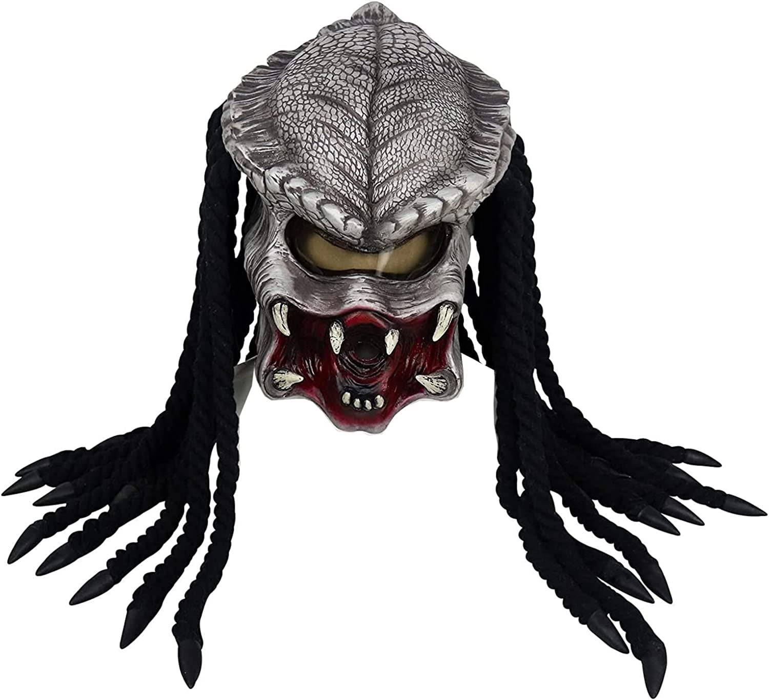 Alien Predator Mask, AVP Latex Prop Mask for Party, Movie Cosplay, and