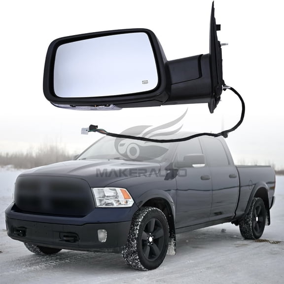 Driver Side Mirror for 2013-2019 Dodge Ram 1500 Power Heated LED Signal