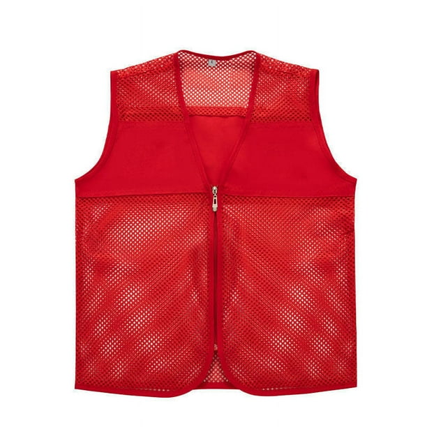Chaleco de malla de red de pesca para voluntarios, ropa de trabajo, impresión de logotipo, camisa publicitaria, chaleco de malla, conjunto de ropa de trabajo para voluntarios