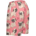 thumbnail image 5 of CROPD Colorful Pug Dog Pajama shorts Mens Lounge Sleep Shorts Straight-Fit Men Pajama Bottoms with Drawstring & Pockets, 5 of 7