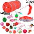 thumbnail image 1 of 20PCS Cat Toy Set Interactive Assorted Cat Training Toys Mouse Toy for Pet Cats, 1 of 10
