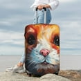 thumbnail image 7 of Hirioo Oil Painting Colorful Hamster for Elasticity Suitcase Cover (No luggage Included) Durable Luggage Protector Fits 18-32 Inch Luggage-Medium, 7 of 7