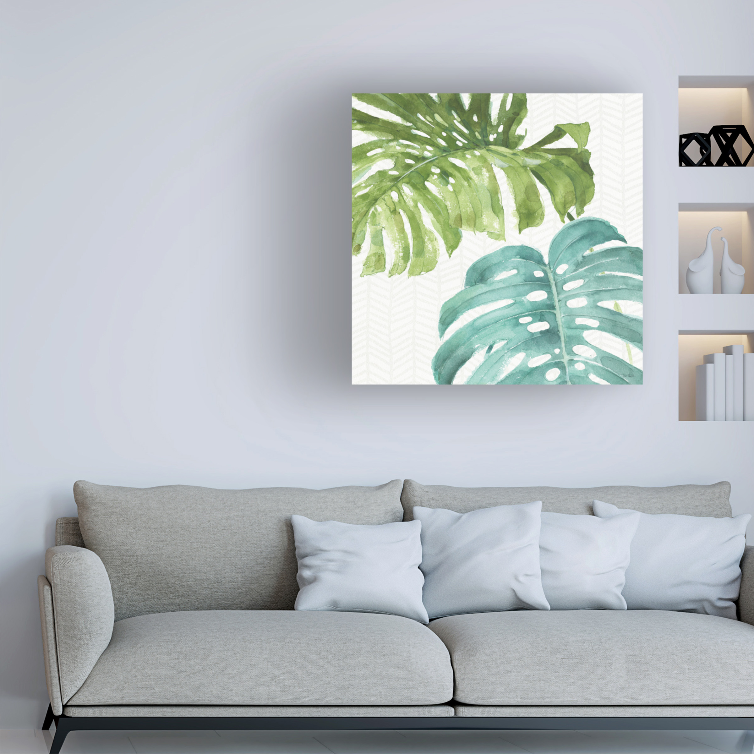 Trademark Fine Art 'Mixed Greens LXXVI' Canvas Art by Lisa Audit