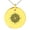Gold, variant on Stainless Steel Nautical Needle Dial Compass Engraved Small Medallion Circle Charm Pendant Necklace
