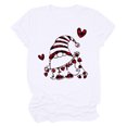 thumbnail image 6 of SDJMa Women's Shirt Tees Funny Cute Short Sleeve Fall T Shirt Hearth Love Shirt Gift Tops Blouse Gift For Couples, 6 of 6