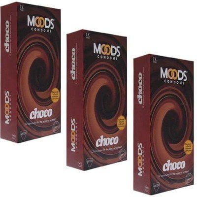 Moods Choco Condoms - 12 Pieces (Best Condoms In India)