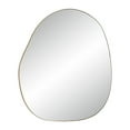 thumbnail image 3 of Renwil Peony 45" Tall Irregular Round Mirror, Burnished Brass, 3 of 3
