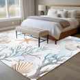 thumbnail image 4 of Coral Starfish Large Area Rugs 6x9 ft Ocean Coastal Summer Nautical Retro Washable Rug Non Slip Indoor Carpet Absorbent Floor Mat for Living Room Bedroom Dining Room, 4 of 9
