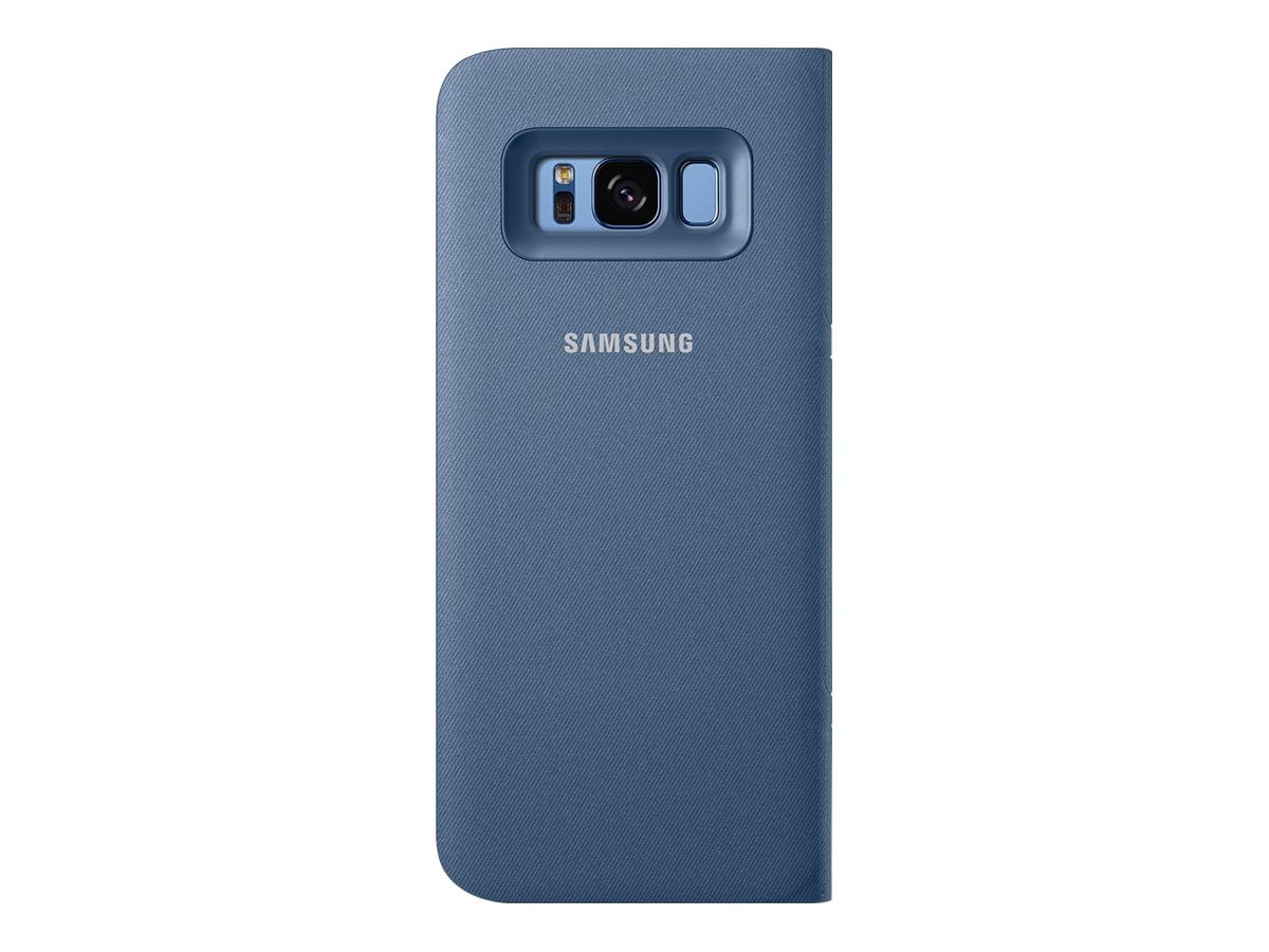 At forurene Optøjer Usikker Samsung Galaxy S8 LED View Wallet Case, Blue - Walmart.com