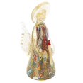 thumbnail image 2 of GlassOfVenice Murano Glass Golden Quilt Millefiori Angel, 2 of 5
