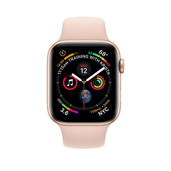 Pre-Owned Used Apple Watch 40 mm Series 4 GPS only Gold Pink Sport Band (Scratch and Dent)