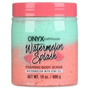 Onyx Brands Bathhouse Watermelon Splash Foaming Body Scrub, 14 oz