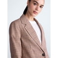 thumbnail image 5 of Free Assembly Women's and Women's Plus The Belmont Plaid Single Breasted Blazer, Sizes XS-4X, 5 of 5