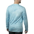 thumbnail image 3 of Realtree Wav3 Light Blue Men's Long Sleeve Performance Fishing Tee, 3 of 3