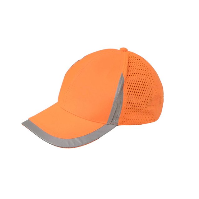 Gorra Reflectante Plegable Para Exteriores, Gorra Deportiva Transpirable De Malla, Gorra De Béisbol, Gorra De Construcción De Seguridad Visible seitruly AP007768-01