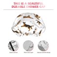 thumbnail image 5 of Kdxio German Shepherd Dog Print Shower Cap for Women,Elastic and Reusable,Double Waterproof Layers Bathing Hat, 5 of 9