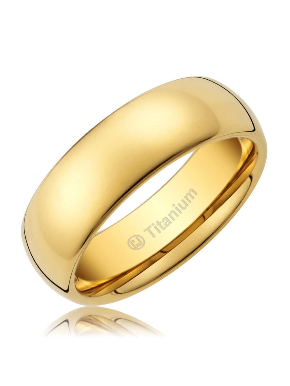 Cavalier Jewelers Mens Wedding Band in Titanium 8MM Ring