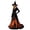 /c99Orange181, variant on Huowey Halloween Witch Women Castle Graphic Gothic Dresses Cosplay Party Gown Slim Fit Long Sleeve Crew Neck Soft Trick Or Treat Dress,Orange,S