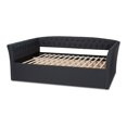 thumbnail image 3 of Baxton Studio Delora Full Size Dark Grey Upholstered Daybed, 3 of 8