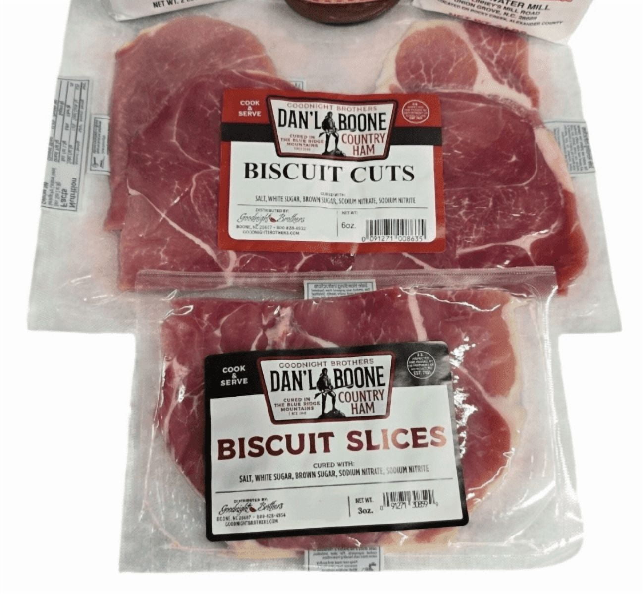 Southern Breakfast Set Grits, Biscuit Mix, Country Ham, Amish Caramel Pecan Apple Butter Holiday Gift
