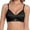Black, variant on Women’s Seamless Backless Satin Push Up Bra With Adjustable Straps And No Wire Support Women Bras plus Size