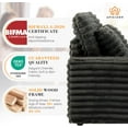 thumbnail image 2 of Oversized Chaise Lounge Chair Indoor, Upholstered Sofa Bed with Throw Pillows and Armrests, Sleeper Chair for Living Room, Bedroom, 2 of 7