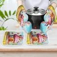 thumbnail image 6 of Cartoon Birthday Cake Insulated Gloves And Pot Mats (four Piece Set), 6 of 6