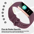 thumbnail image 3 of Reloj conectado para mujer, reloj deportivo Smartwatch, sueño, cronómetro, reloj inteligente IP67, táctil 25 modos Podómetro Calorías Cronómetro Regalos para mujer, 3 of 5