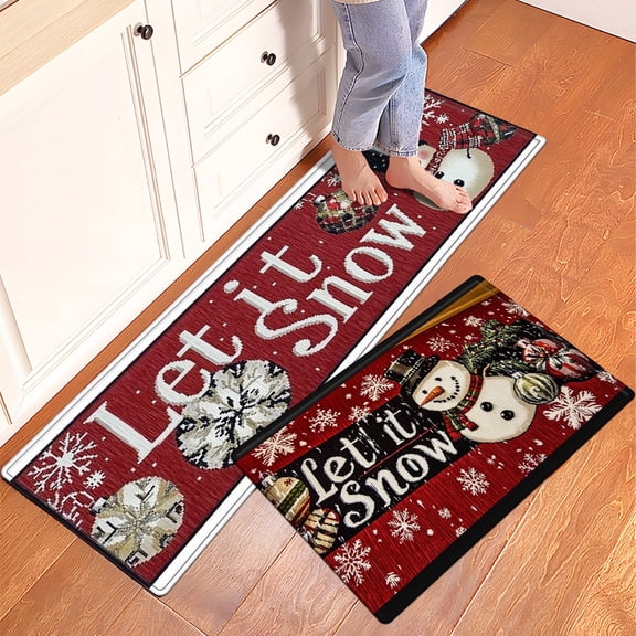 YIMEIS Fall Christmas Halloween Kitchen Mat Cushioned Anti Fatigue Kitchen Rug Non Slip Kitchen Rugs and Mats Standing Desk Mat Comfort Floor Mats for Kitchen House Sink - 47''*18''