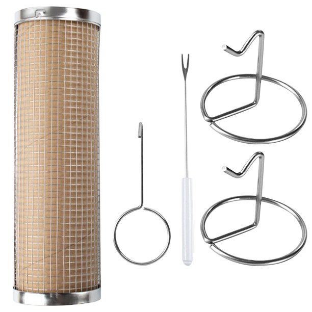 Cesta para barbacoa, cestas para asar rodantes para fogata, accesorios de cocina de acero inoxidable