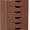 Walnut, variant on GlowPlume 5-Drawer Storage Cabinet with Drawers, Wheels, Rolling Lateral Filing Under Desk, Chest, 19.5" x 16" x 25.5" Office Mobile File Cabinet for Living Room, Study