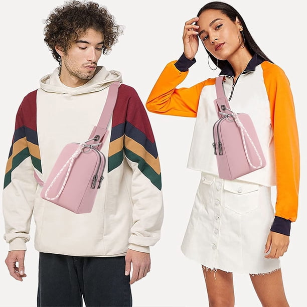 Fiudx Bolso Bandolera para Exteriores, Poliéster Impermeable, Correa de Hombro Ajustable, Tamaño Mini con Capacidad Adecuada, Versátil para Deportes y Uso Casual, Diseño Unisex, 19 X 14,5 X 4,5 Cm