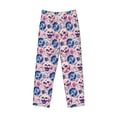 thumbnail image 6 of Uemuo blue record rock Skull Pattern Men's Wide Leg Palazzo Lounge Pants with Pockets Light Weight Loose Comfy Casual Pajama Pants-Small, 6 of 9