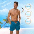 thumbnail image 3 of Men's Swimming Shorts With Pockets Quick Dry Beach Shorts, 3 of 5