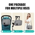 thumbnail image 3 of Baby Diaper Bag Stroller Storage Bag Waterproof Diaper Organizer Caddy Infant Tote Portable Mommy Bag for Going Out, 3 of 9