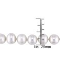thumbnail image 3 of Miabella 9 - 10 MM Freshwater Cultured Pearl Strand with Sterling Silver Ball Clasp, 3 of 5