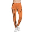 thumbnail image 3 of Effete Feline Claw Marks Scratch Women Casual Leggings (AOP), 3 of 6